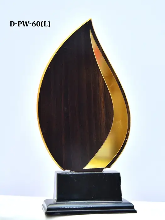 Modern designer wooden memento plaque